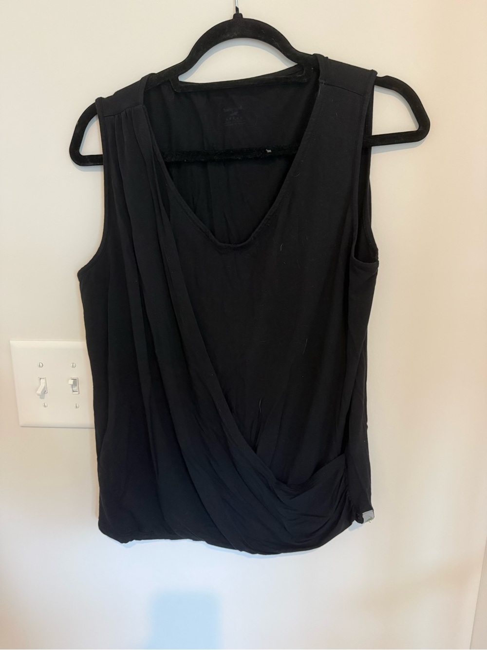Horny Toad Black Draped Sleeveless Camisole